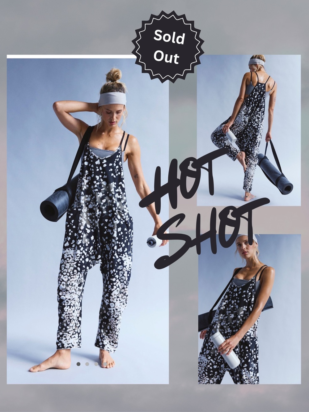 FP Movement Hot Shot Printed Onesie in Wildside Black Combo